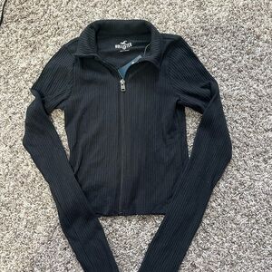 Hollister Black Ribbed Long Sleeve